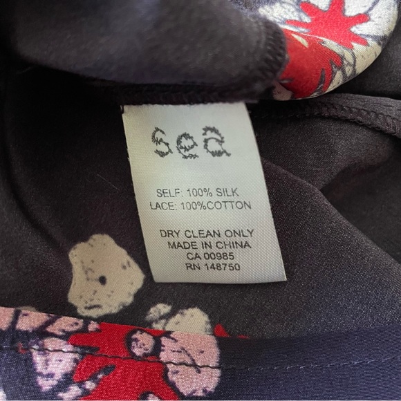 SEA NEW YORK silk floral lace top - Picture 7 of 7